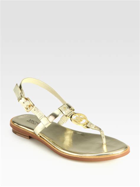 michael kors gold sandals uk|Michael Kors gold sandals sale.